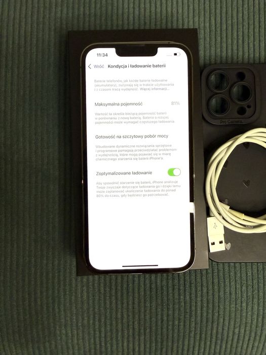 Iphone 13 Pro, Graphite, 128 gb 81% baterii