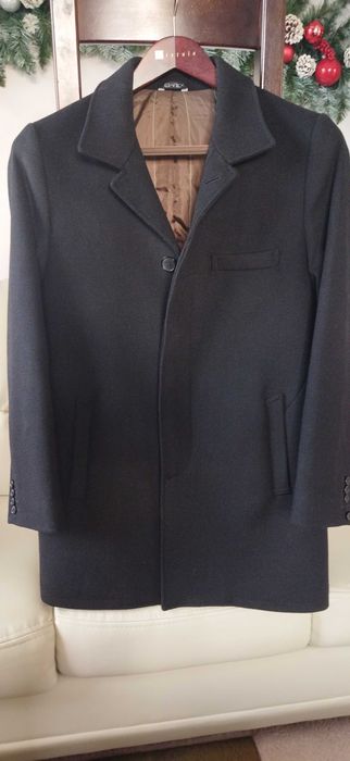 Płaszcz męski, czarny EWTeX