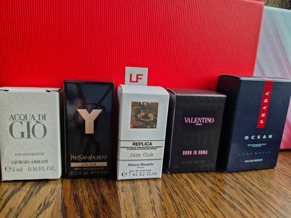 Maison Margiela Replica, Armani, YSL Y, Jazz Club, Valentino, Prada