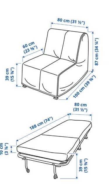 Sofá-cama IKEA Lycksele Murbo – Bom estado