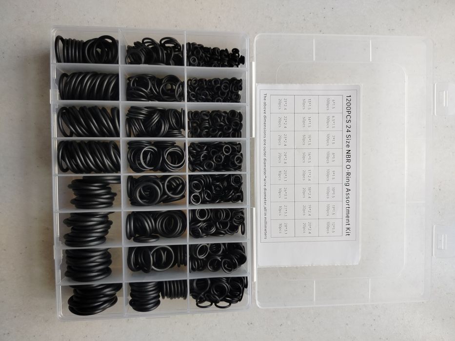 Набір стопорних зовнішніх кілець шайб 1000 штук 3 штуки взяв для себе