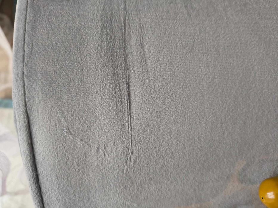 Pufa tapicerowana nowoczesna szara WADY