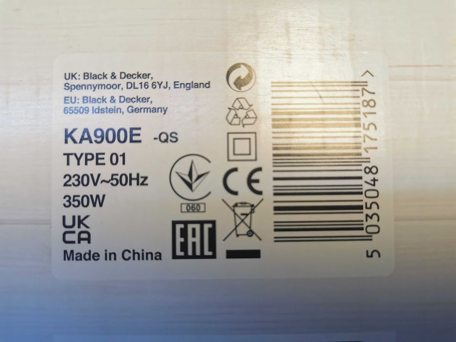 Напильник электрический BLACK+DECKER KA900E сетевой с гарантией