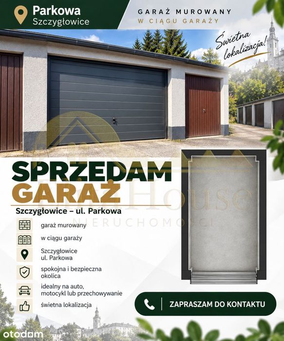 Garaż murowany | Szczygłowice | ul. Parkowa | ok. 17 m²