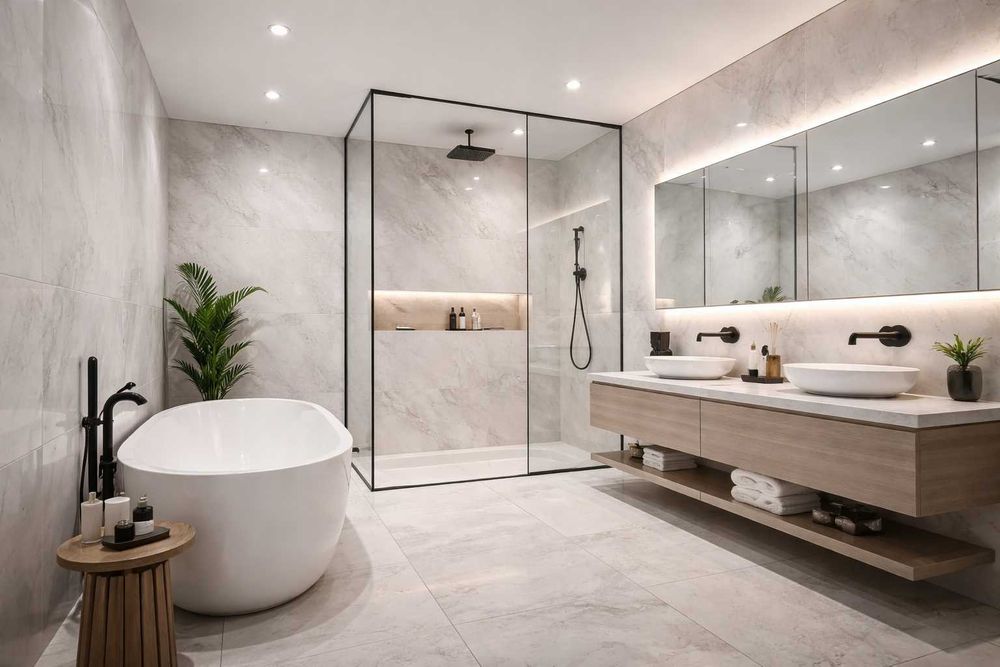 Płytkarz / Glazurnik – Łazienki • Duże Formaty, płytkarstwo, glazurnik