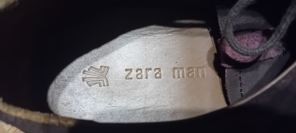 Półbuty Zara  zamszowe meskie