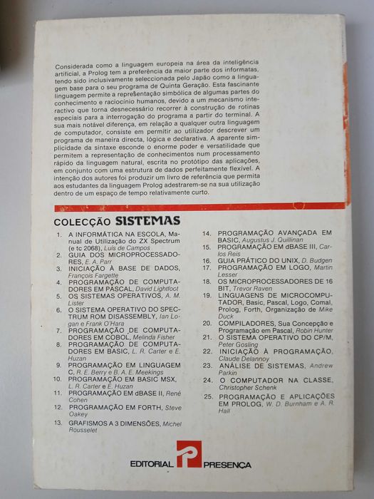 Programaçao e Aplicações em PROLOG