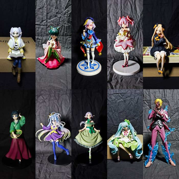 Аниме фигурки. Frieren  Oshi no Ko  Genshin Impact  One Piece  No Game No Life  Madoka Magica  Hatsune Miku  Arknights  Apothecary Diaries