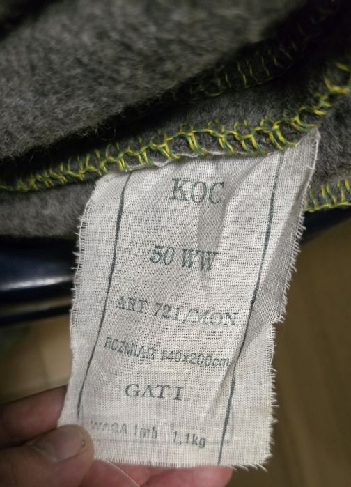 Nowe koce wojskowe 3szt.