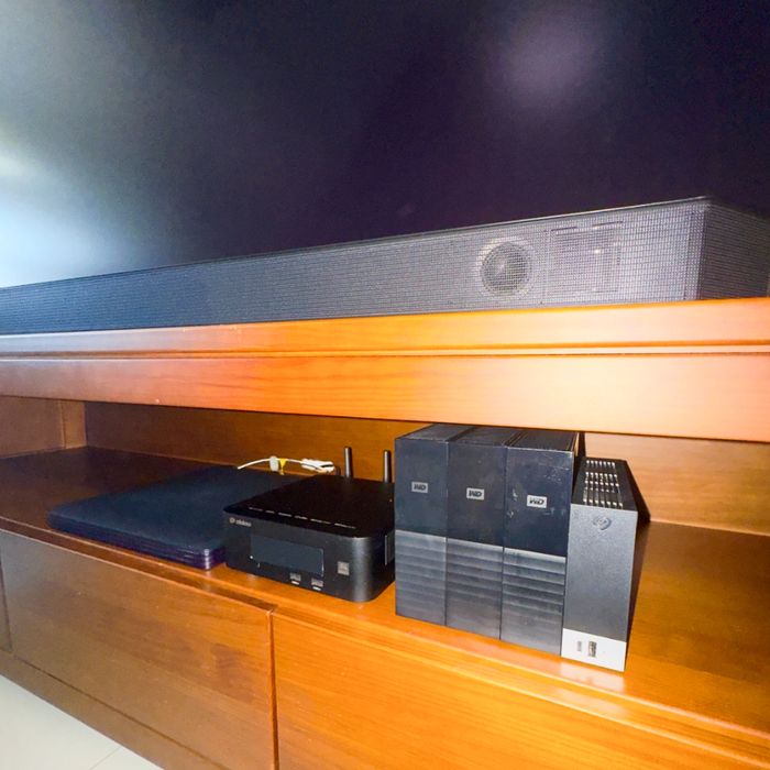 Cinema em Casa Samsung S95D 77 + Q990D + Zidoo + 60TB + Suportes Gravity