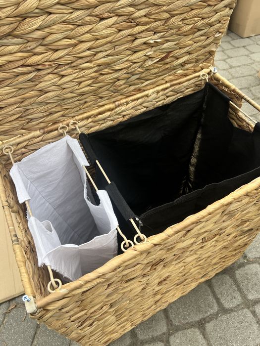 Kosz na pranie 120L  hiacynt wodny