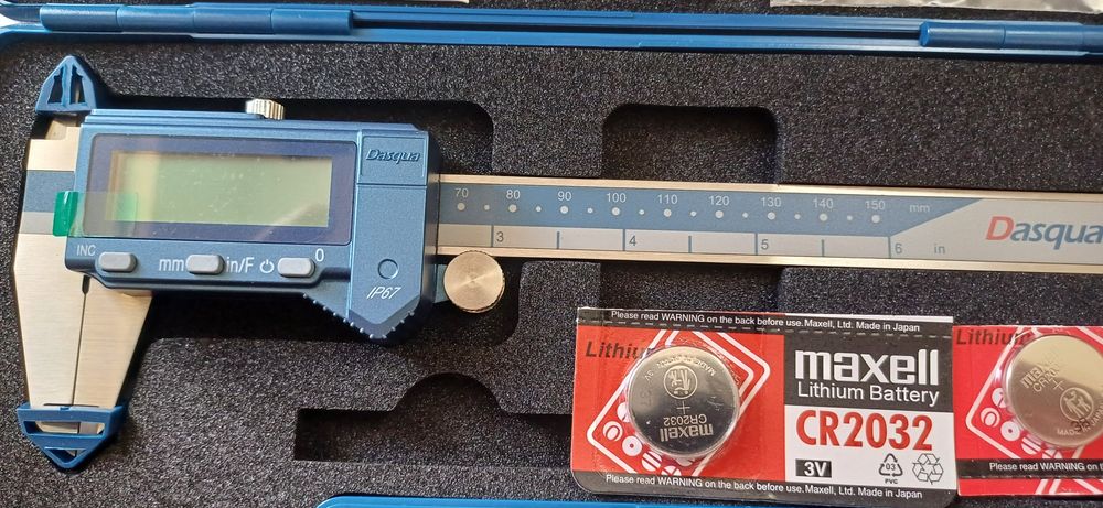 Suwmiarka elektroniczna 150mm. Dasqua - włoska. IP67 WODOODPORNA