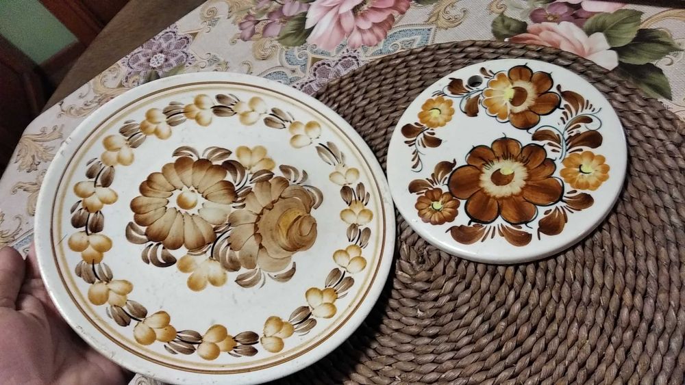 Talerze ozdobne fajans Włocławek koło