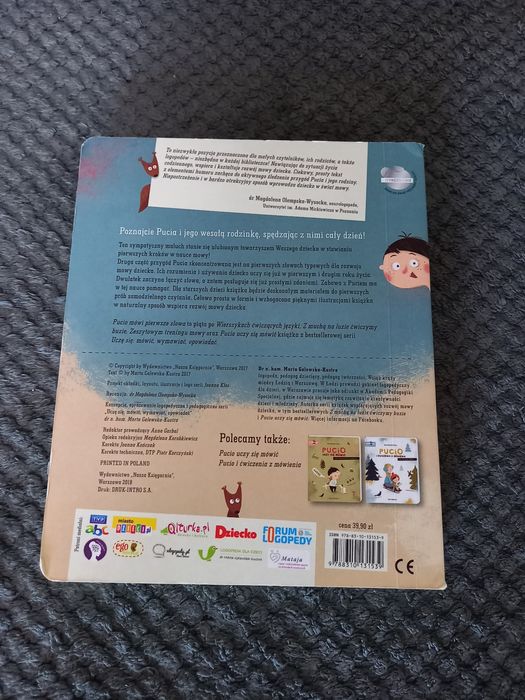 Książka Pucio Mówi Pierwsze Slowa,