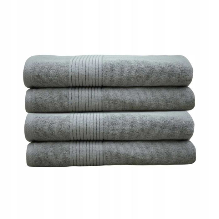Ręcznik frotte bawełniany 500 g GRUBY 100x150 szary