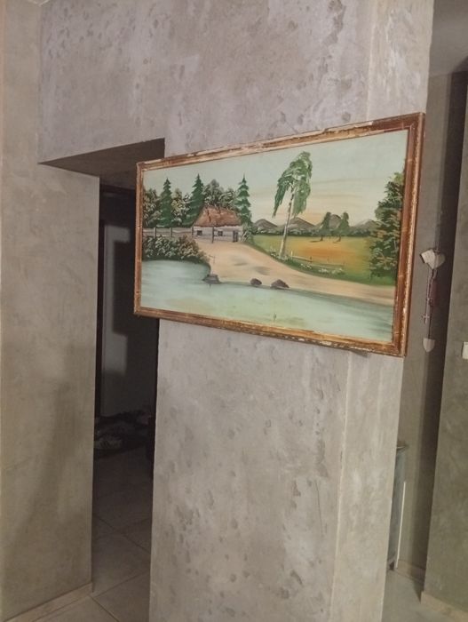 Stary obraz olejny ręcznie malowany