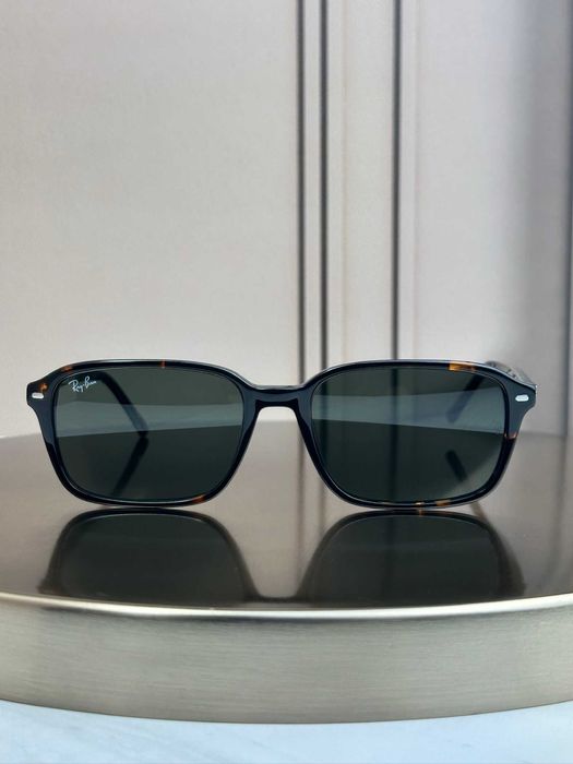 Сонцезахисні окуляри Ray-Ban Raimond RB2231 гавана, зелена лінза G15, прямокутні, унісекс, оригінал