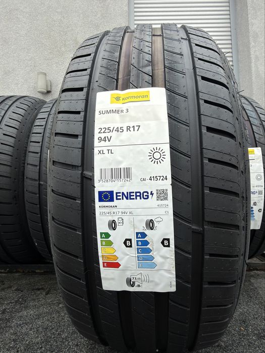 x4 letnie 225/45R17 Kormoran Summer 3 94V XL 2026r! B,B,71db 5lat gwar