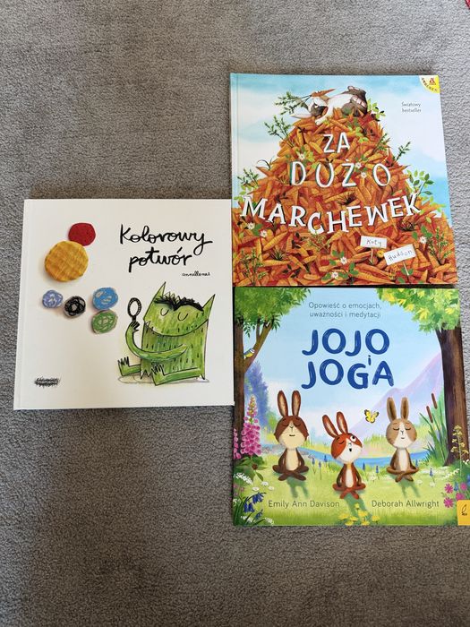 Kolorowy potwór, za dużo marchewek, jojo i joga