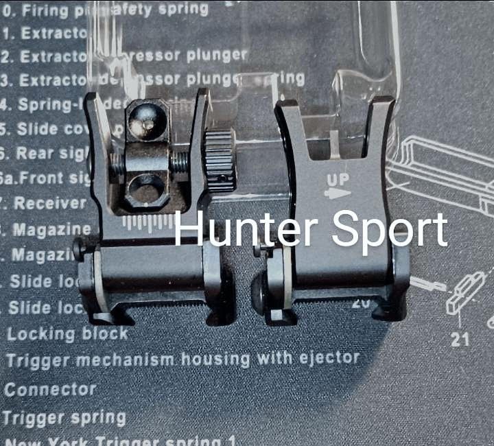 Складные механические, прицельные Мушка и Целик Leapers UTG USA. Цілик