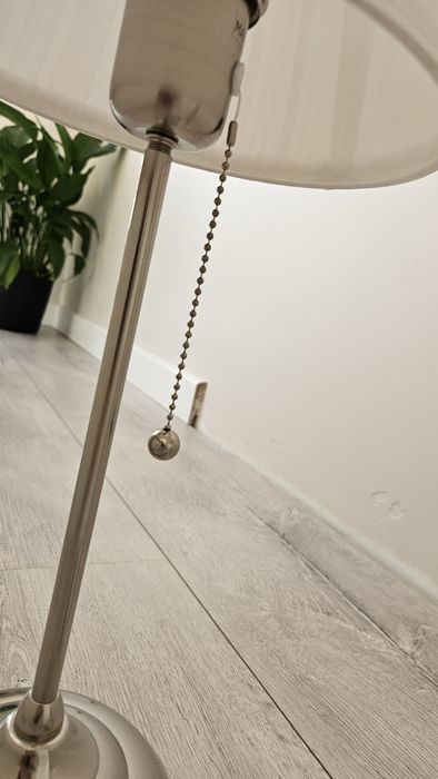 Dwie lampy Arstid Ikea srebrne