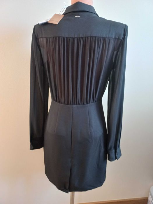 Prosta, elegancka czarna sukienka SILVIAN HEACH roz. XS, S, L