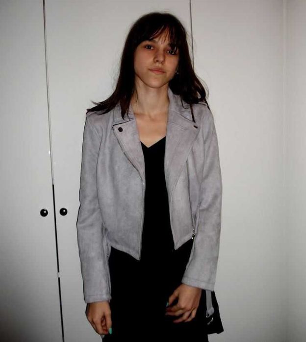 Kurtka ramoneska zamszowa Zaful