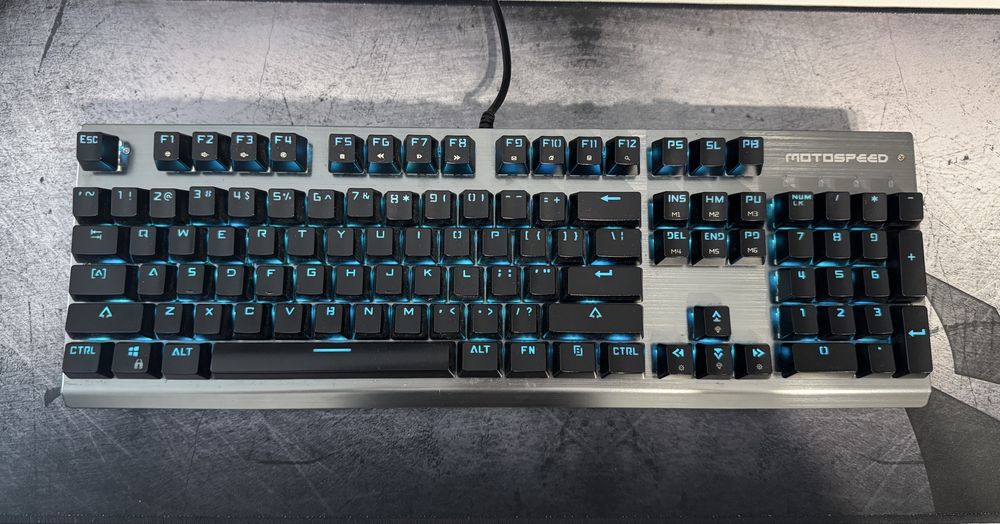 Klawiatura mechaniczna Motospeed RGB (Black Switch)