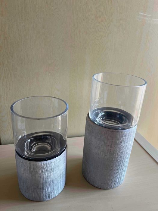 Artigo decorativo com vela elétrica incluída