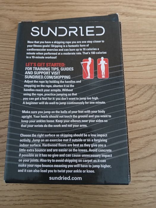 Skakanka Sundried z zapasową linką i pokrowcem