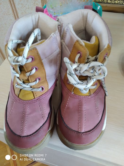 Ботинки демисезон сапожки для девочки детские Zara стелька 16 см