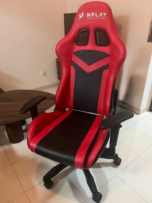 Cadeira escritório/gaming NPlay c/ almofadas de suporte