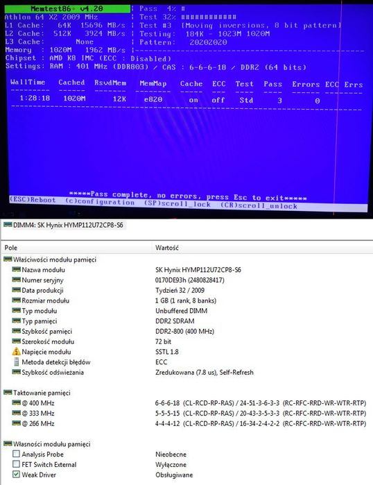 Płyta główna Asus M2N68-LA (Narra3) DELL RAID Rev.3.02 CPU RAM