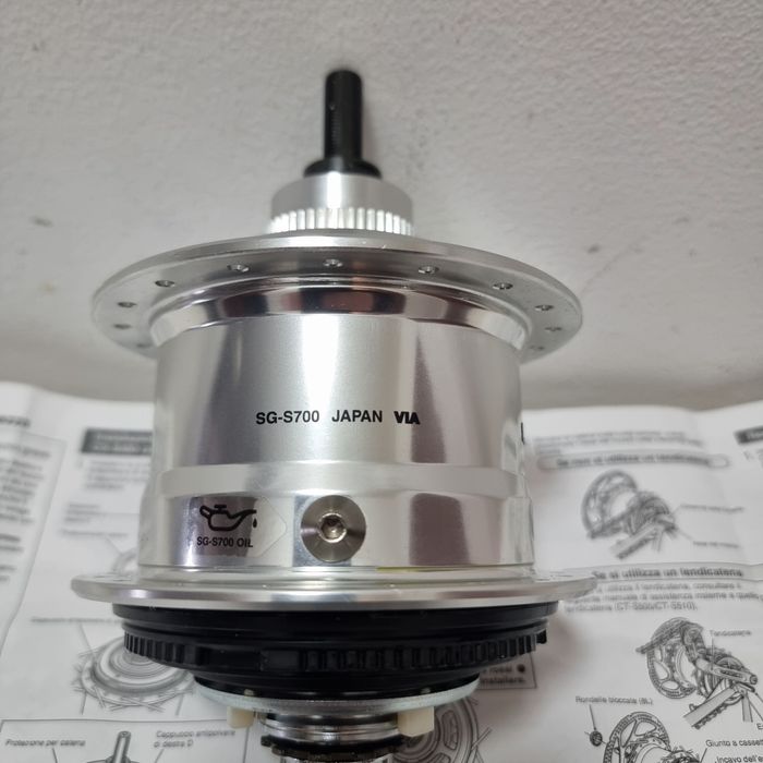 NOWA orginał Piasta Shimano Alfine INTER 11 SG-S700 srebrny otworów 36