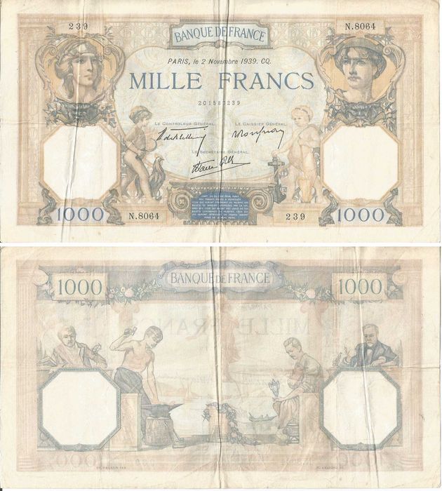Notas Marroquinas e Francesas