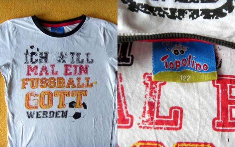 9 KOSZULEK bawełnianych NEXT TOPOLINO rozm 122 :)