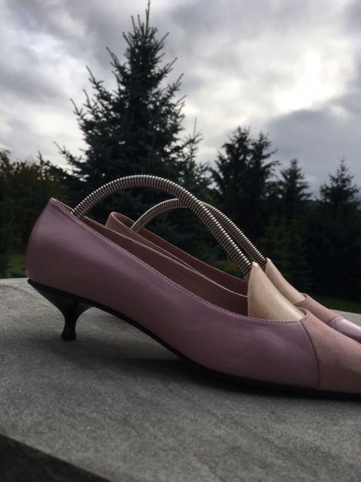 Czółenka skórzane 38