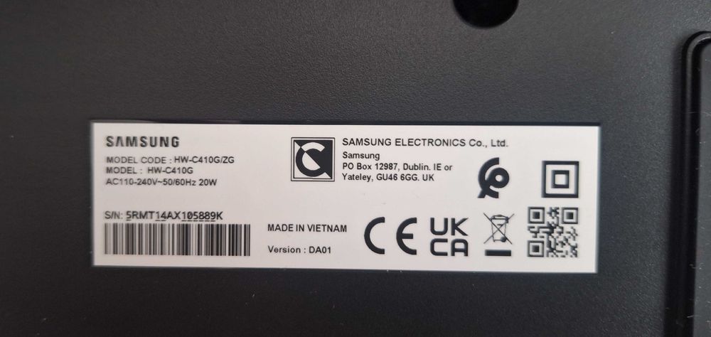 Soundbar Samsung Hw410C z/g