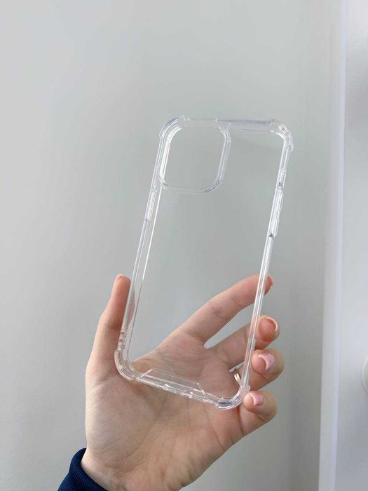 Прозрачный чехол с бортиками для iphone айфон 12