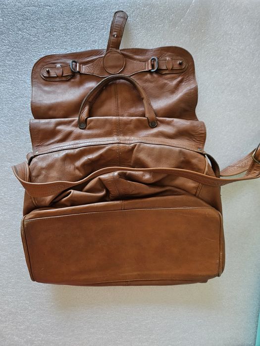 Mala antiga em pele 100% - Vintage