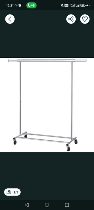 metalowy stojak wieszak na ubrania 2 szt z nasadkami