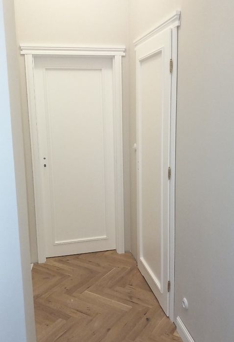 Drzwi drewniane bezprzylgowe dębowe, futryny regulowane KAŻDY WYMIAR