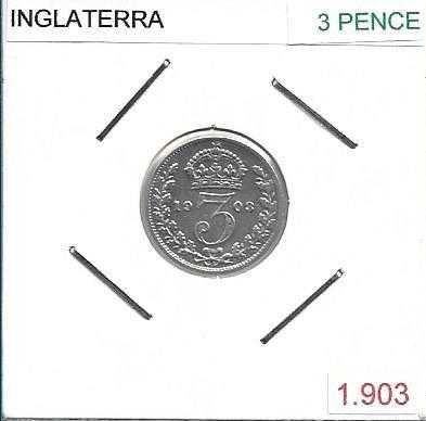 Inglaterra - - “Libra Esterlina” - - - 3 PENCE - - - Moedas