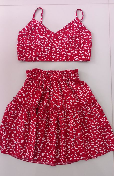 Top ze spódniczka 152 dla dziewczynki