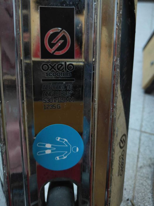 Trotinete Freestyle Oxelo MF3.6 – Cromada/Oil Slick – Como Nova