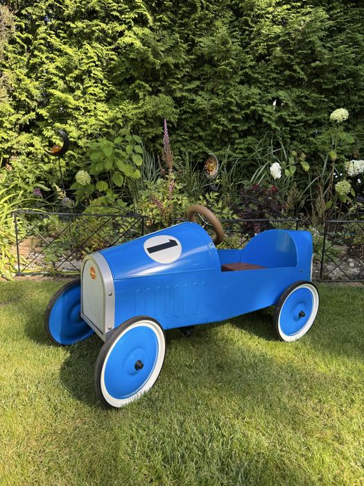 Samochód na pedały dla dziecka Baghera Monthléry niebieski retro