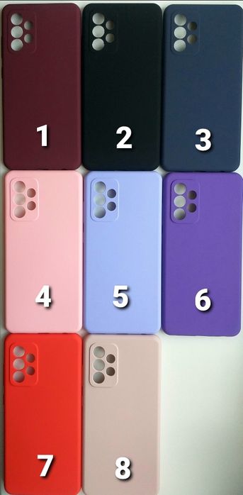 Чехол силиконовый Самсунг А52. Soft-touhc покрытие с микрофиброй внутр