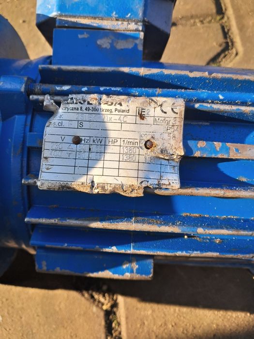 Okazja motoreduktor 0.55kw 93obr naped maszynki do mięsa