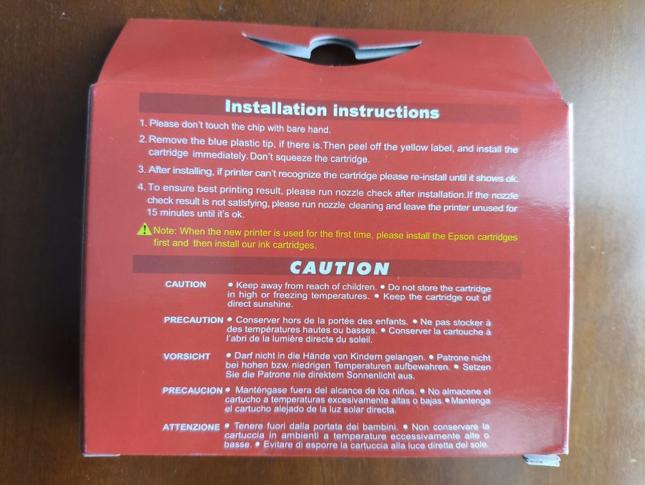 4 Compatible Ink Cartridges for Epson Printer T0711-T0714 (models listed in the ad)64739964974979122