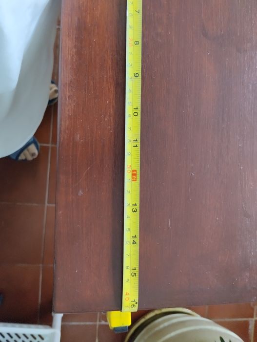 Mesa madeira mogno com duas abas